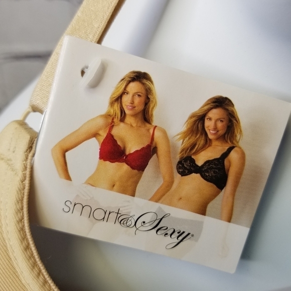 Smart & Sexy add 2 sizes beige push up bra new 32b - Picture 8 of 12